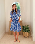 LOLA AUSTRALIA Pina Dress Palmini French Blue