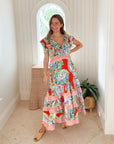 HUNTER BELL Aurora Dress Amalfi Tiles