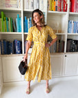 BEAU & RO Jane Dress Virginia Stripe Marigold