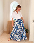 CARA CARA Melanie Skirt Fiore Evening Blue