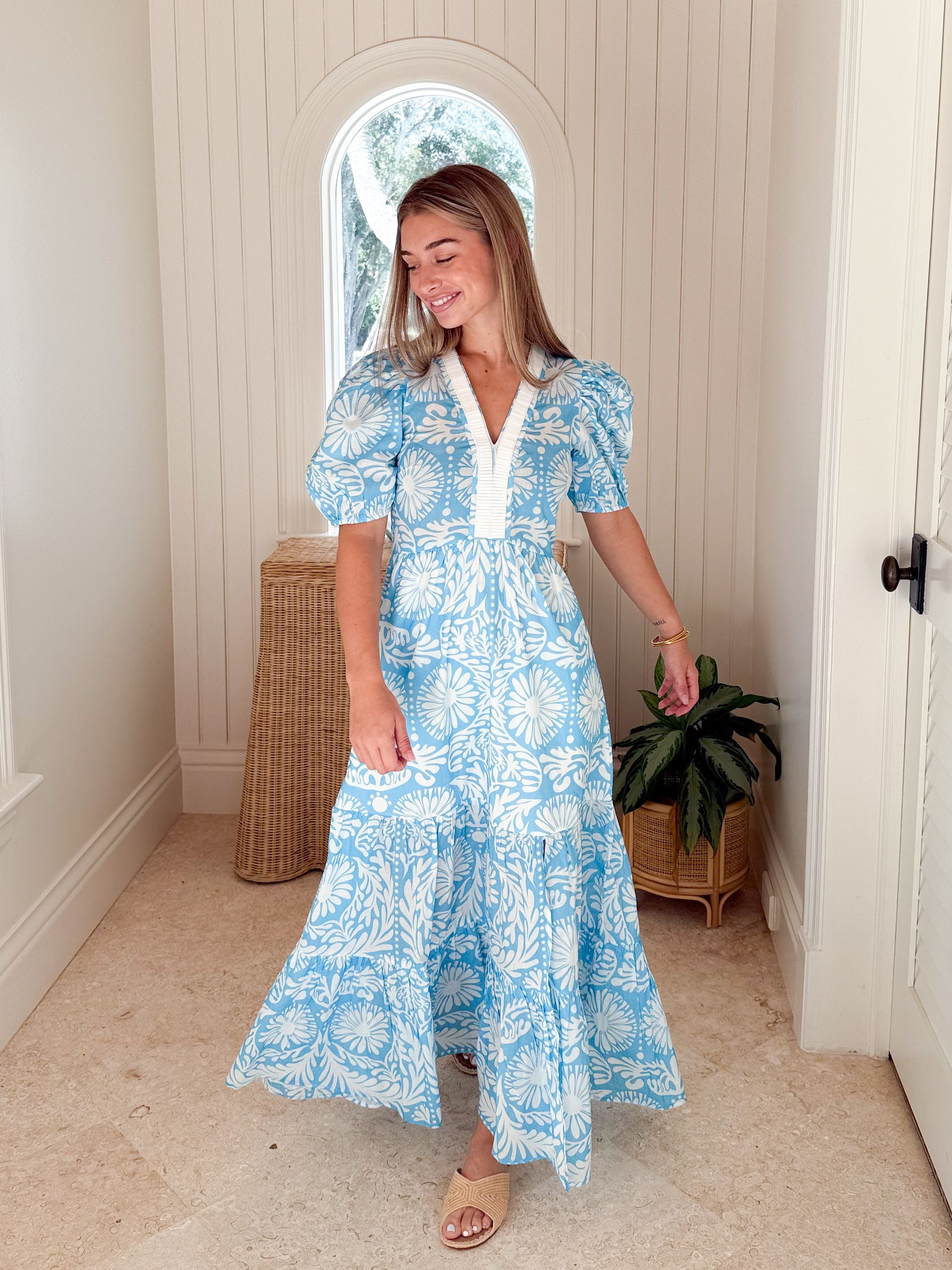 SHERIDAN FRENCH Margot Dress Sky Jardin