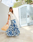 CARA CARA Melanie Skirt Fiore Evening Blue