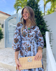 FINAL SALE CARA CARA Raya Dress Marcel Blue