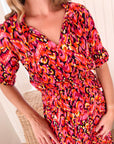FINAL SALE WALKER & WADE Eliza Dress Orange Multi