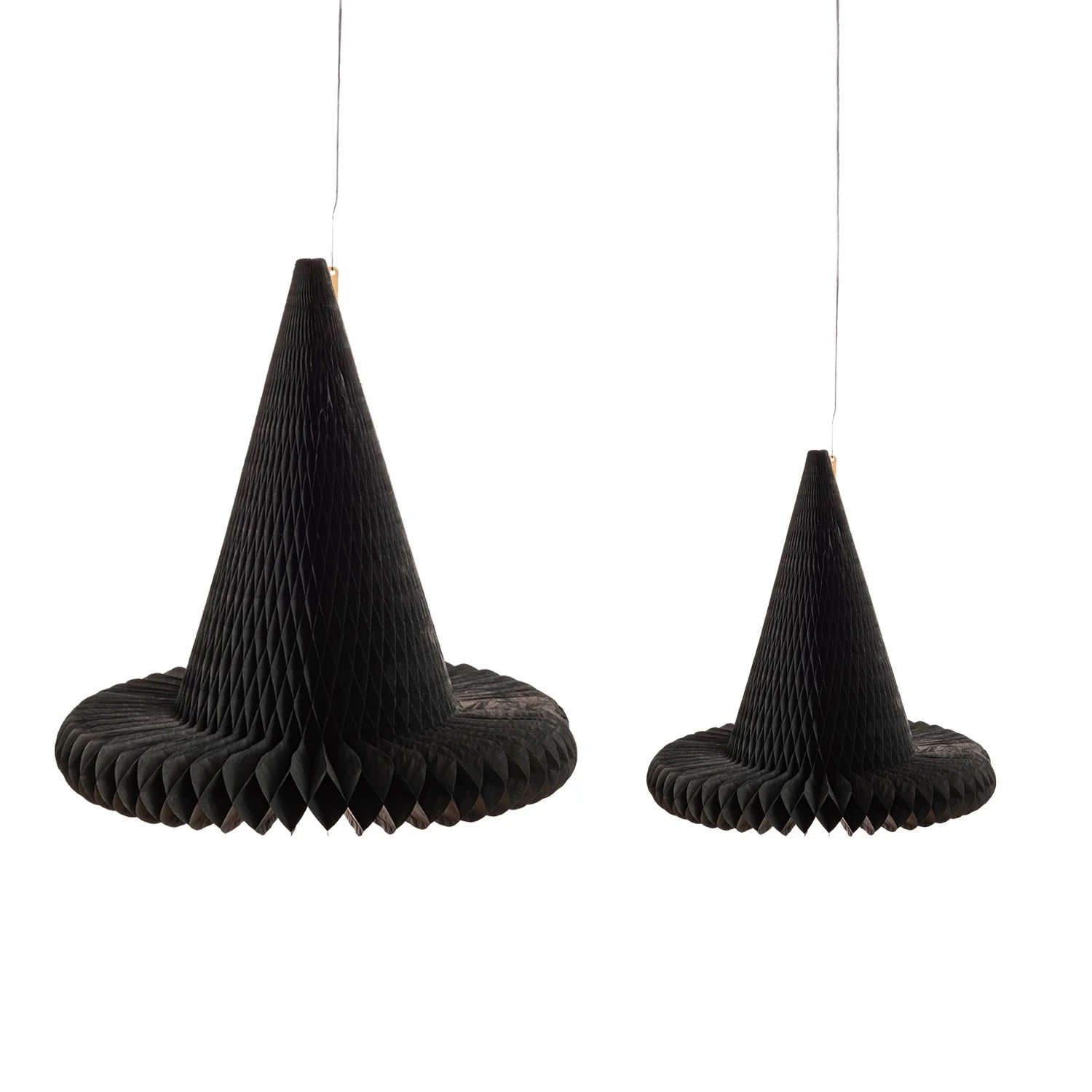 HALLOWEEN Honeycomb Witches Hat-Set/2