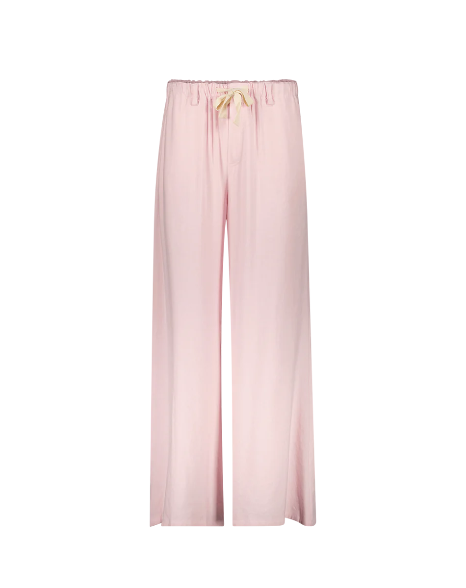 FINAL SALE ME369 Ariel Pink Wide Leg Linen Pants