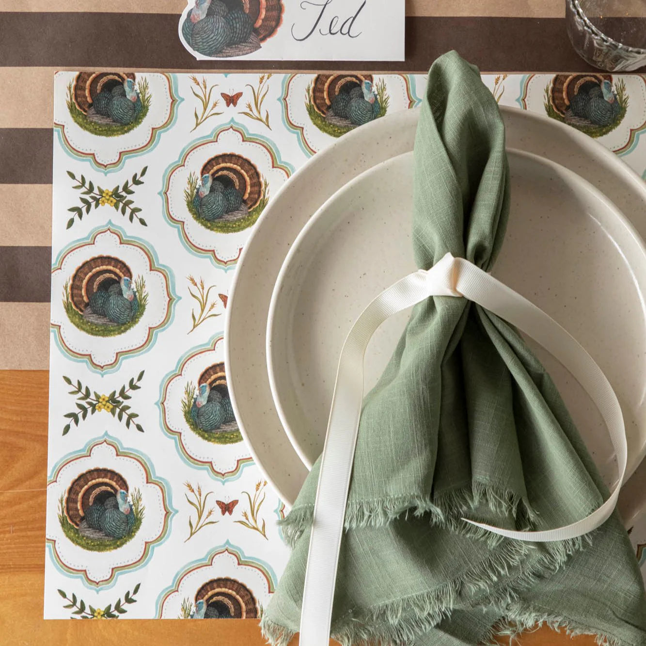 Heritage Turkey Meadow Placemat-Set/18
