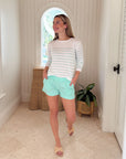 HIHO Brittany Sweater Ice Green Stripe