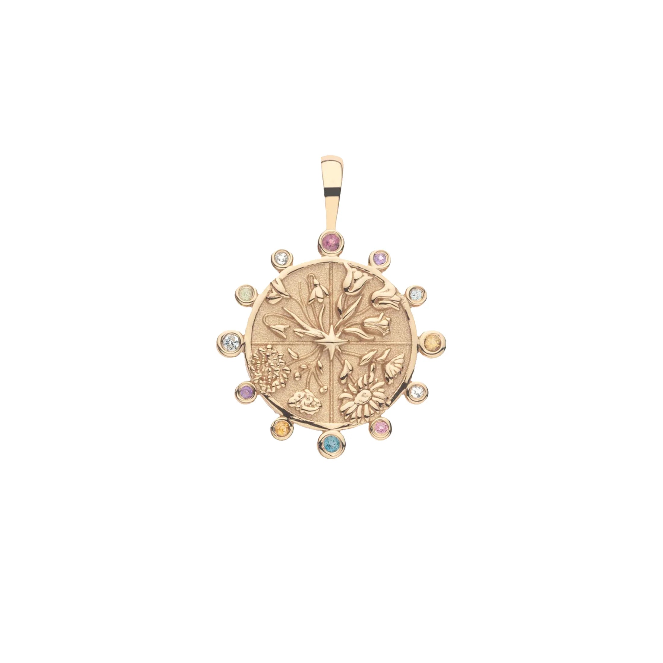 JANE WIN HOPE Petite Embellished Coin Beaded Satellite Chain