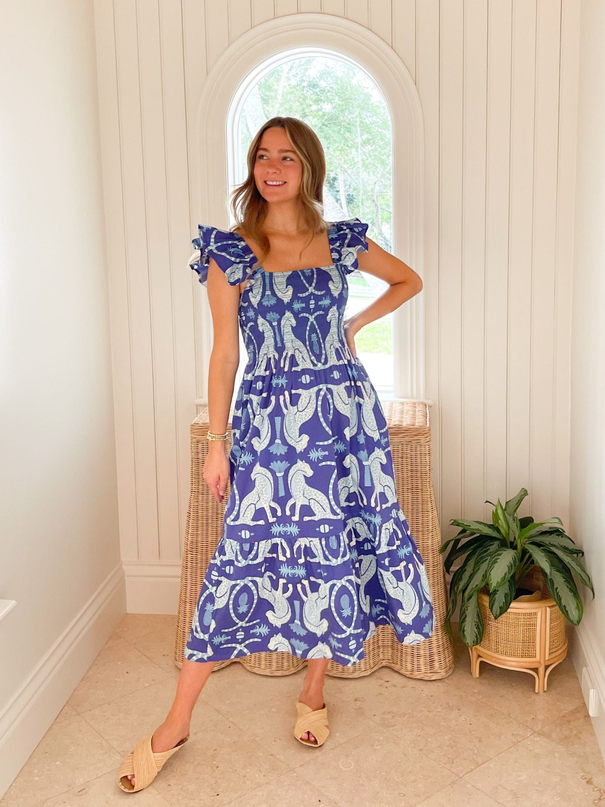 SHERIDAN FRENCH Charlotte Dress Lapis Prowess