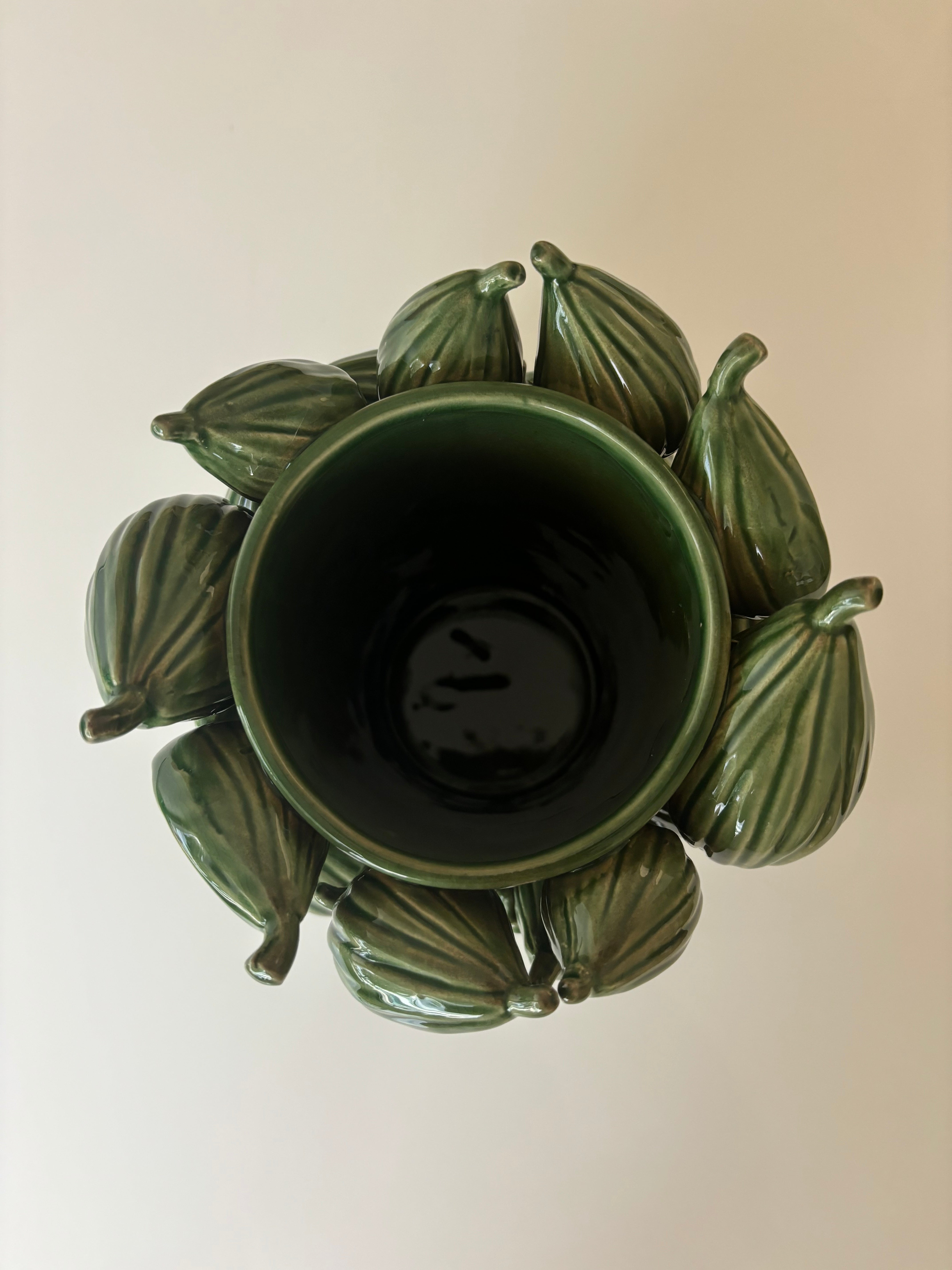Medium Green Fruit Vase