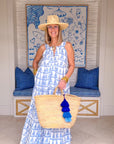 FINAL SALE DANA SMALL DESIGNS The Anywhere Dress Marrakech Tile Harbour