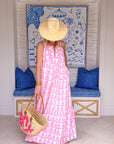 FINAL SALE DANA SMALL DESIGNS The Anywhere Dress Marrakech Tile Peony