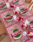 DANA SMALL DESIGNS Placemat Flower Row Berry Set/4