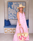 FINAL SALE DANA SMALL DESIGNS The Anywhere Dress Marrakech Tile Peony