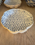 Medium Scallop Bowl Maze Cobalt