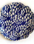 Large Scallop Bowl Aspen Cobalt
