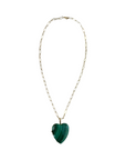 JANE WIN LOVE Carry Your Heart Pendant Malachite