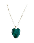 JANE WIN LOVE Carry Your Heart Pendant Malachite