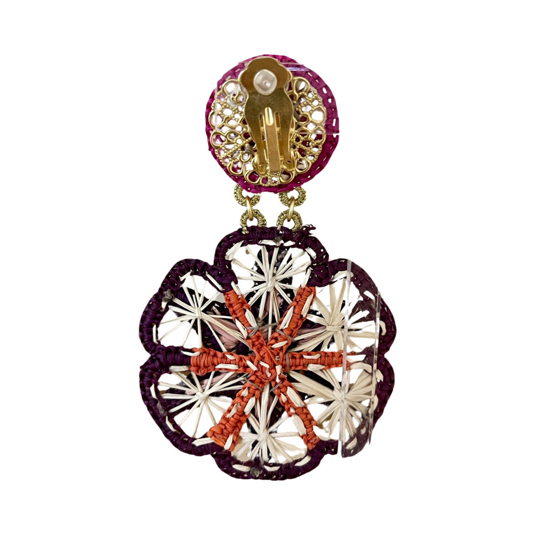 MERCEDES SALAZAR Harmony Raffia Earrings