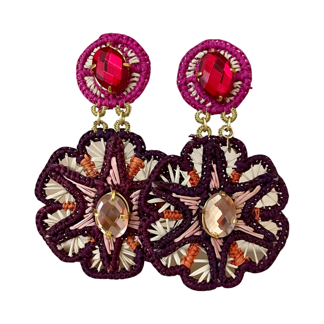 MERCEDES SALAZAR Harmony Raffia Earrings