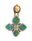 MERCEDES SALAZAR Blooming Raffia Earrings