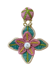 MERCEDES SALAZAR Blooming Raffia Earrings