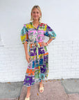 FINAL SALE LOLA AUSTRALIA Pacific Midi Dress Tiger Tiger