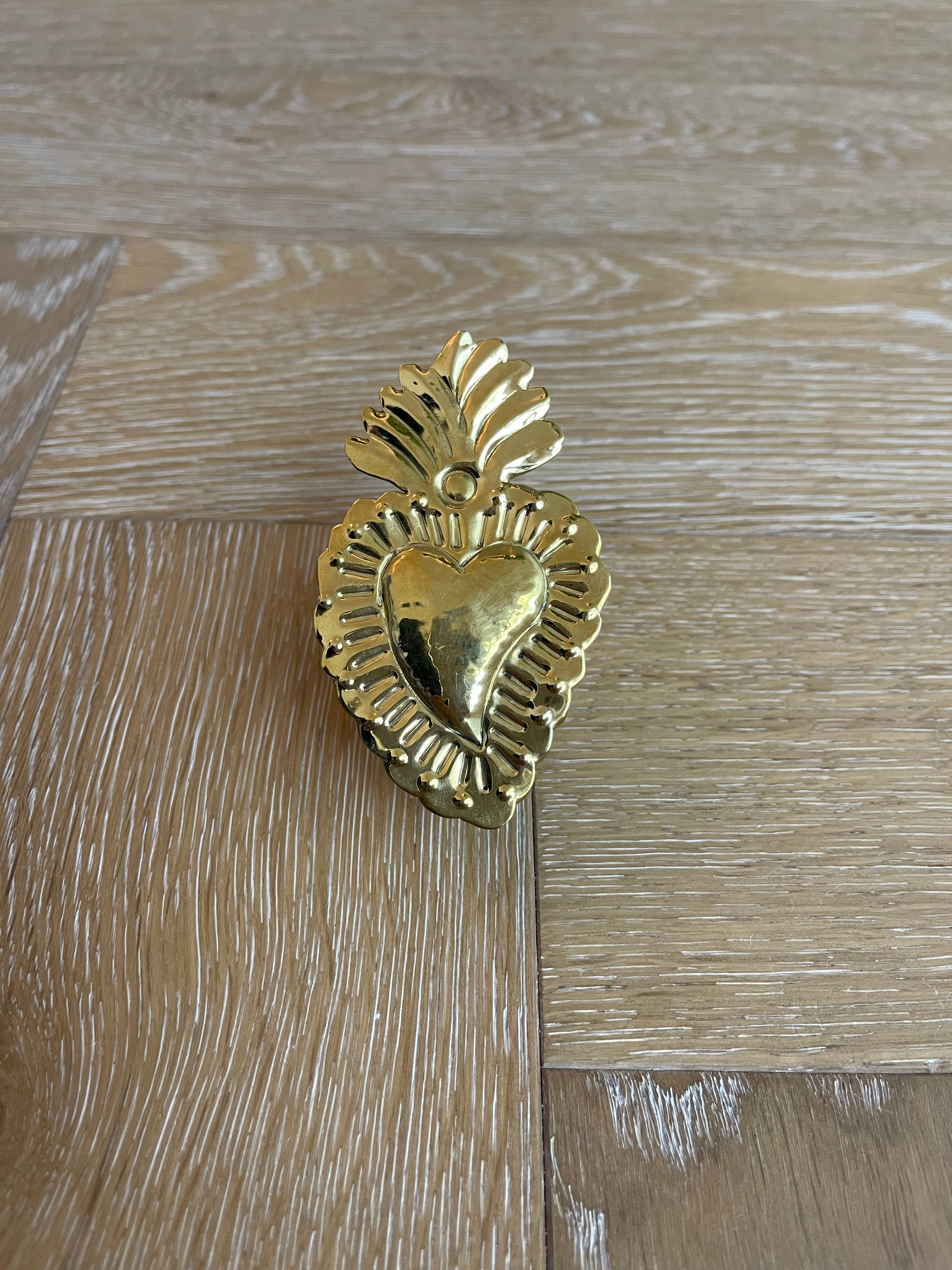 CORAZON NAPKIN RING GOLD STRIPE WITH DOT - SET/4