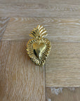 CORAZON NAPKIN RING GOLD STRIPE WITH DOT - SET/4