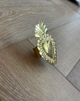 CORAZON NAPKIN RING GOLD STRIPE WITH DOT - SET/4