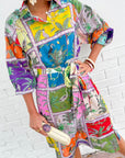 FINAL SALE LOLA AUSTRALIA Pacific Midi Dress Tiger Tiger