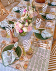 DANA SMALL DESIGNS Tablecloth 80" x 120" Flower Row Parakeet