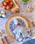 DANA SMALL DESIGNS Tablecloth 80" x 120" Flower Row Matilda's Blue