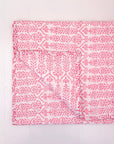 DANA SMALL DESIGNS Flower Row Quilt Pink Lotus