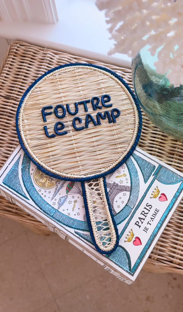 APAYA Woven Fan Navy