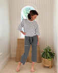 FRANK & EILEEN Penny Patch Pocket Pant Yacht Stripe