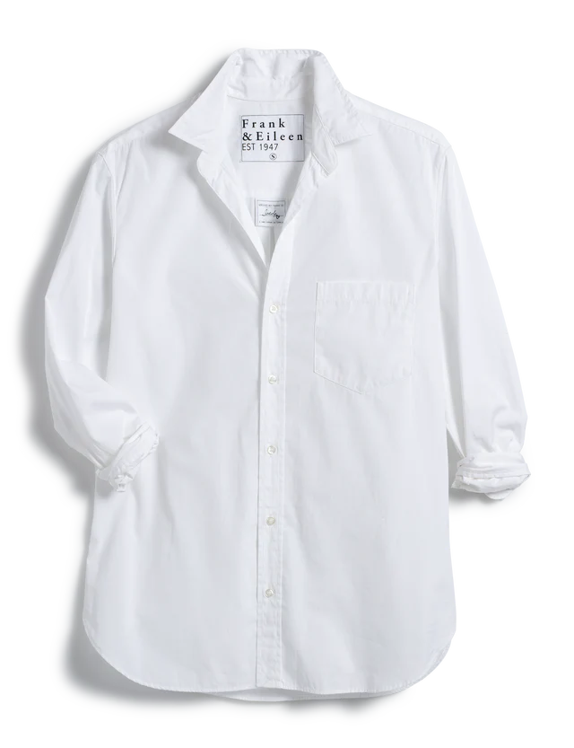 ENFOLD DOCKING-SHIRT ホワイト Silvio, Untuckable Button-Up Shirt, White | Frank & Eileen