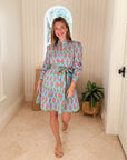 PINK CITY PRINTS Margot Mini Dress Island Buta