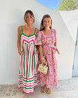 PINK CITY PRINTS Fleur Dress Sweet Hibiscus