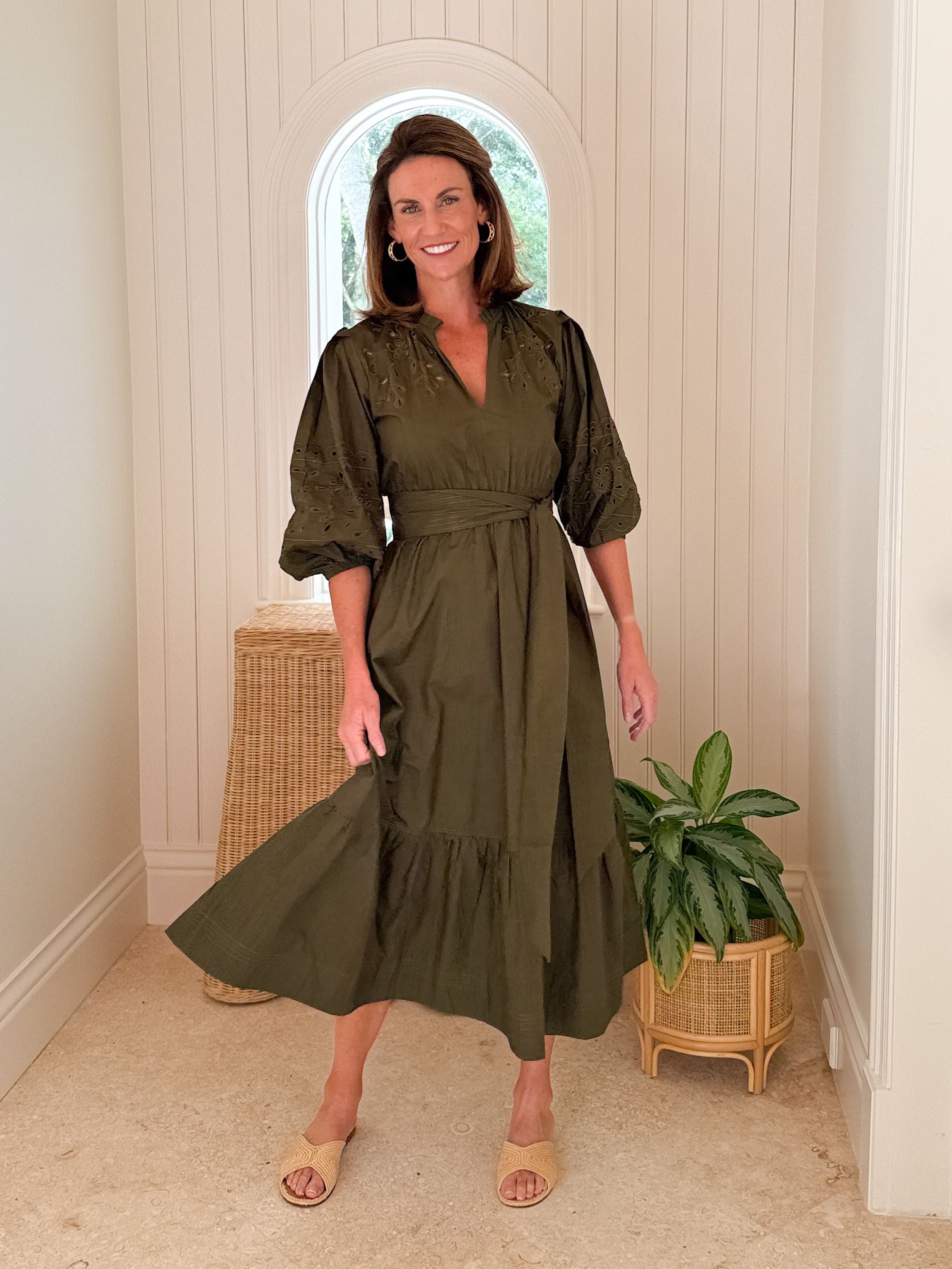 BELLA TU Becca Dress Loden Green