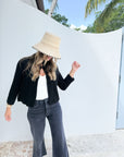 JUMPER 1234 Textured Cardigan Black