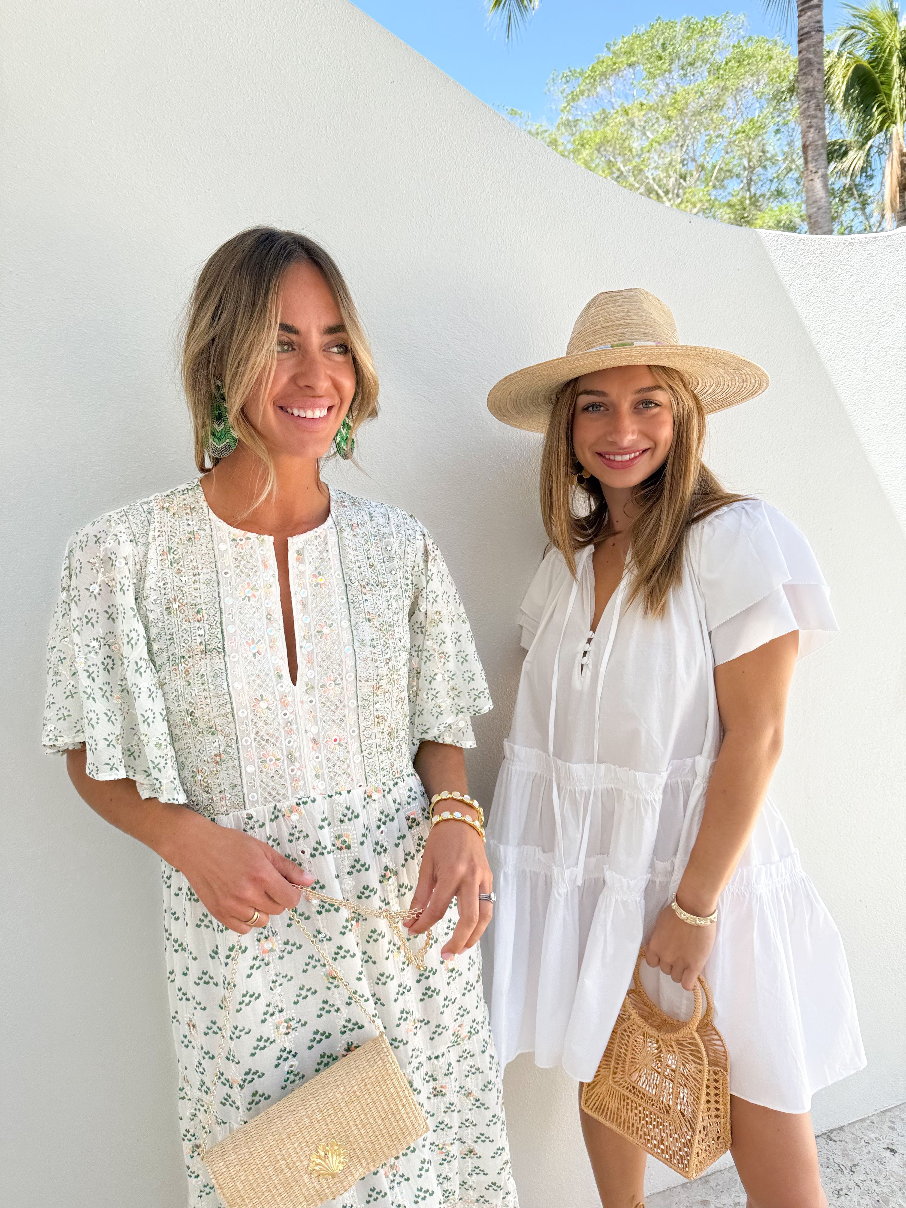 HUNTER BELL Merritt Dress White