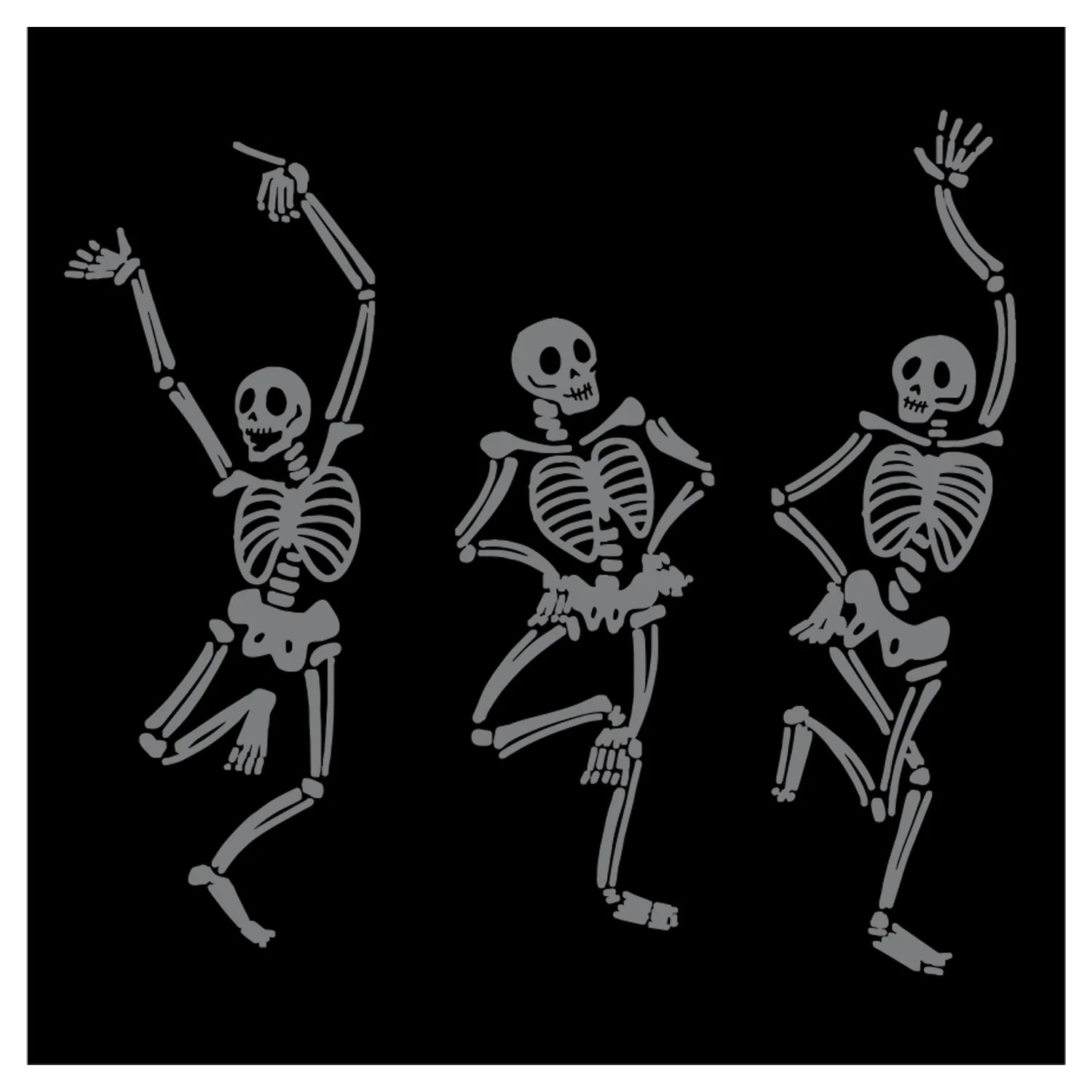 HALLOWEEN Skeleton Dance Napkins Cocktail -Set/20
