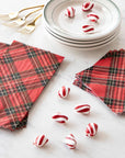 Red Plaid Guest Napkin-Set/16