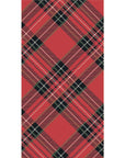 Red Plaid Guest Napkin-Set/16