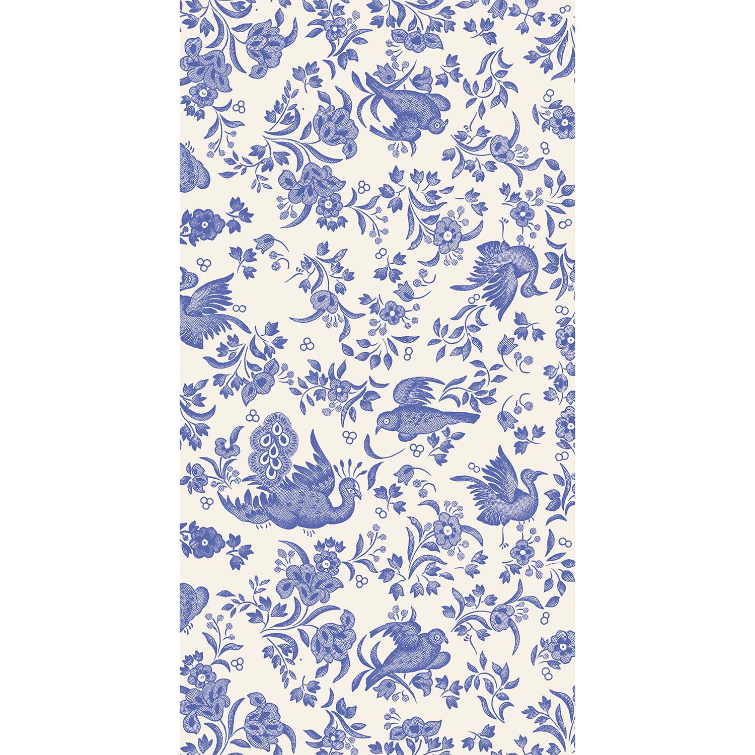 Blue Regal Peacock Guest Napkins Set/16