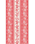 Red Burleigh Stripe Guest Napkins- Set/16