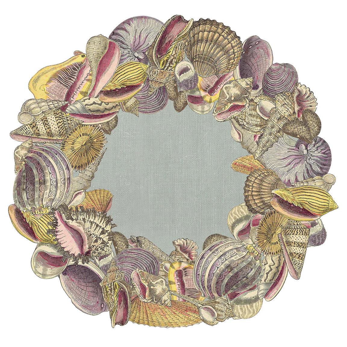 Shell Wreath Placemat Set/12