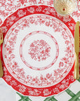 Die-Cut Red Regal Placemat-Set/12